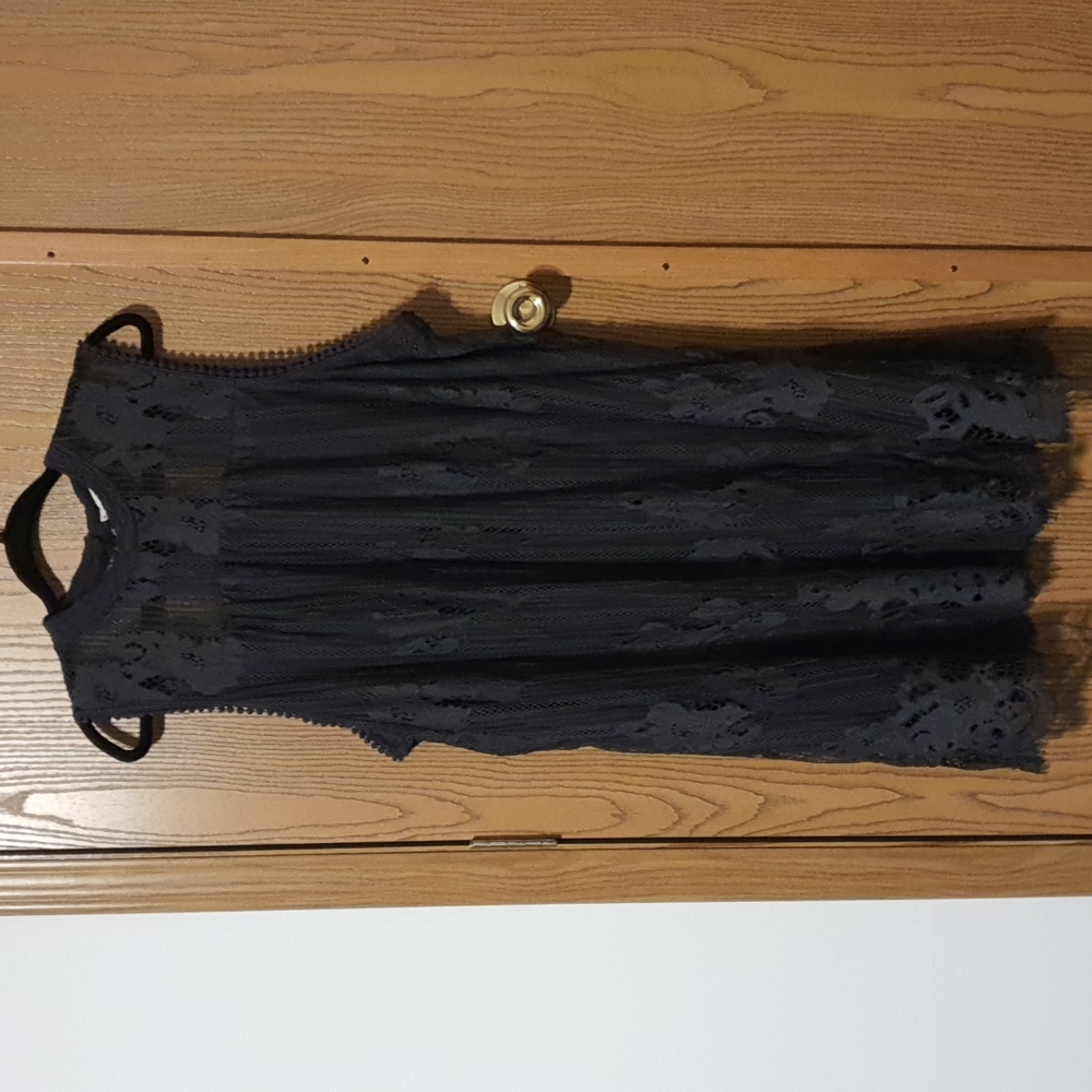 Dark grey lace dress